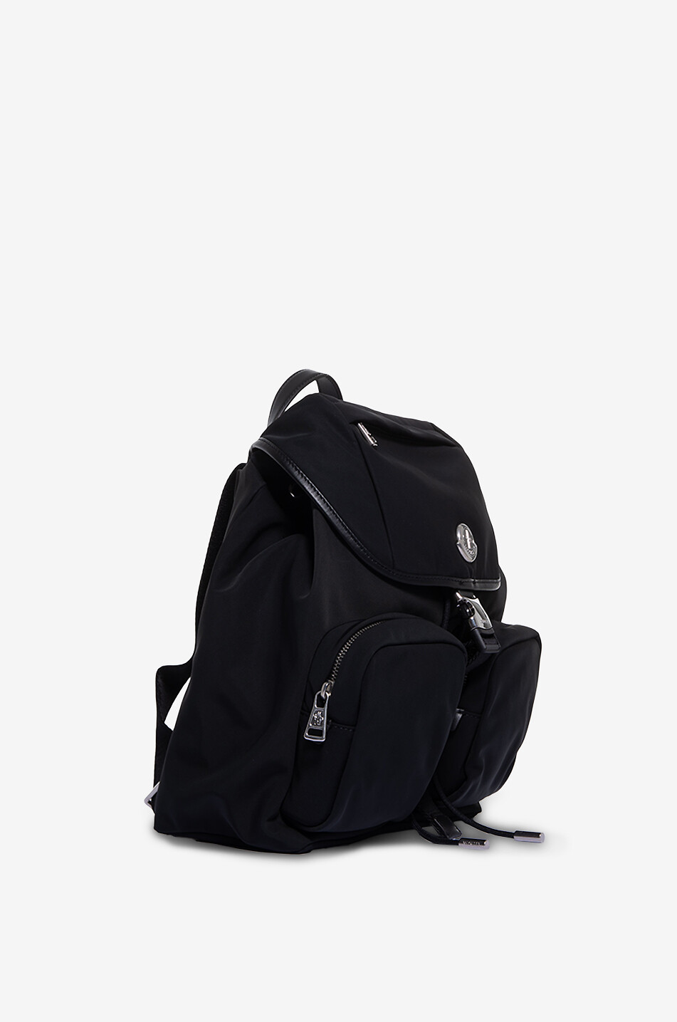 New Trick waterproff nylon and leather backpack - MONCLER