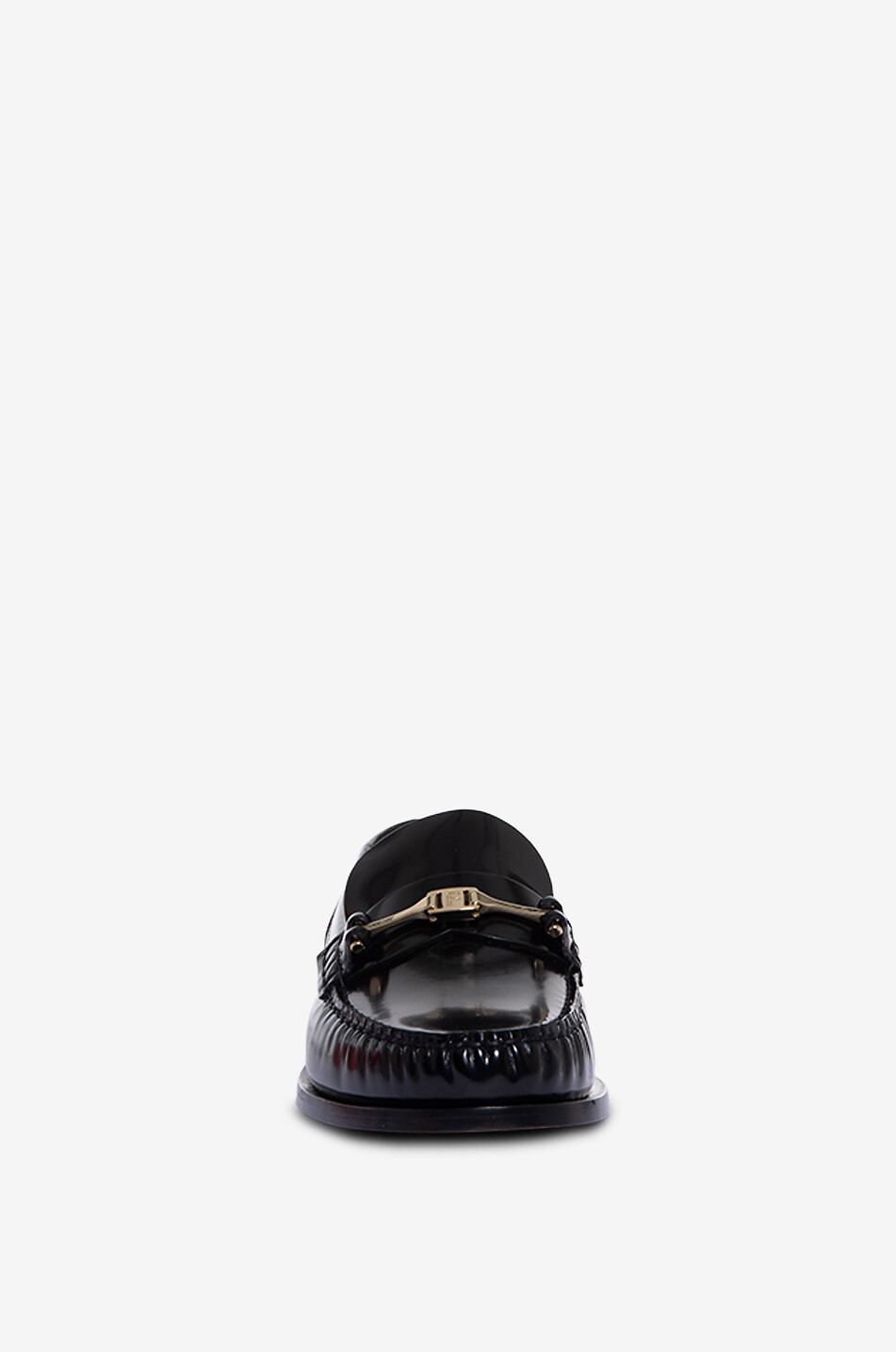 SALVATORE FERRAGAMO Mokassins aus glänzendem Leder Harry 15 Damen SCHWARZ 2