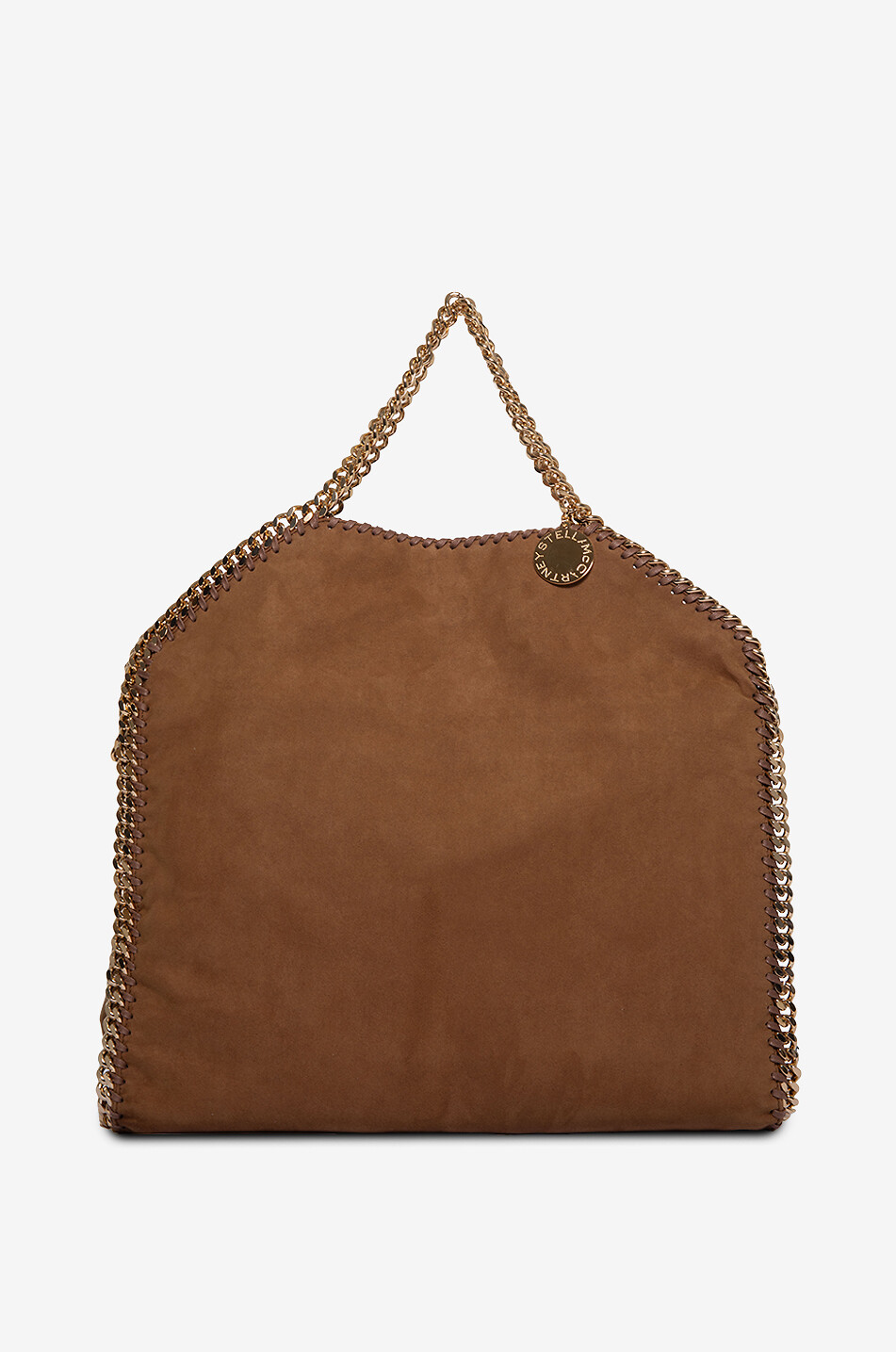STELLA McCARTNEY Shopper mit Umschlag aus veganem Wildleder Falabella Damen BRAUN 1
