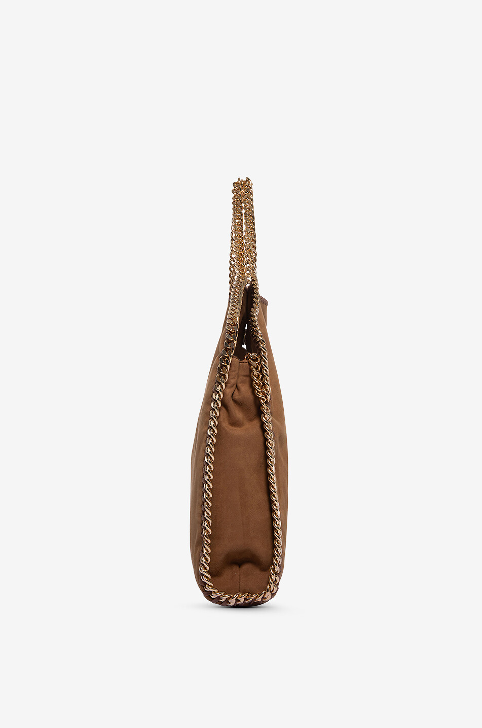 STELLA McCARTNEY Shopper mit Umschlag aus veganem Wildleder Falabella Damen BRAUN 4