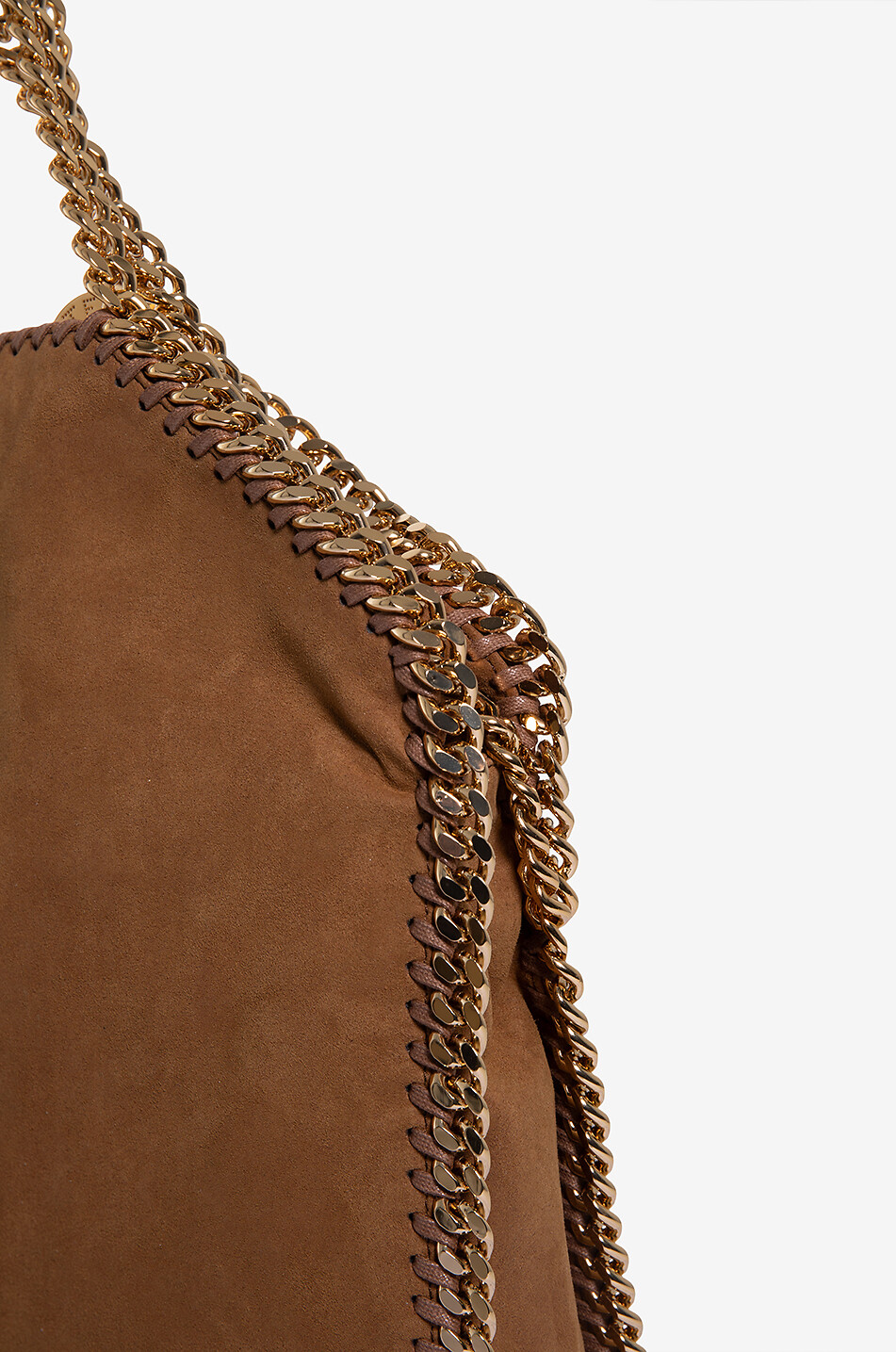 STELLA McCARTNEY Shopper mit Umschlag aus veganem Wildleder Falabella Damen BRAUN 6