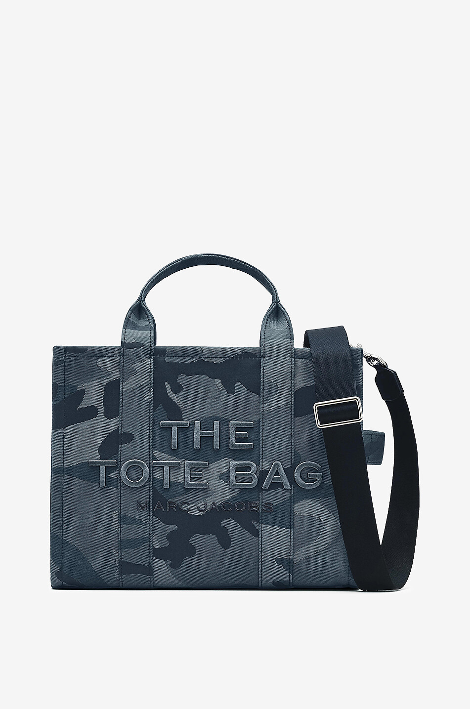 MARC JACOBS The Camo Jacquard Medium Tote canvas tote bag Women BLUE 1