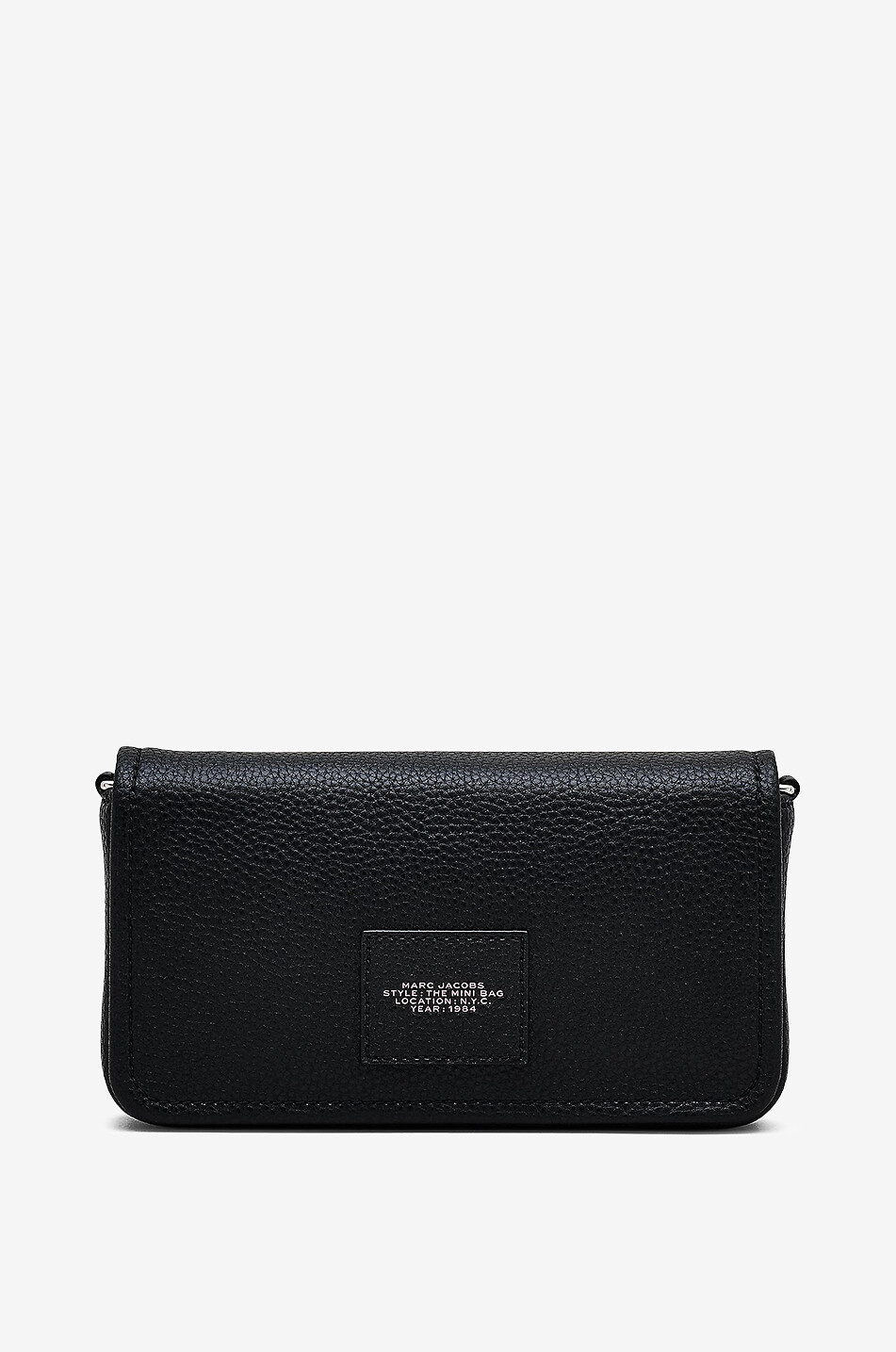 MARC JACOBS The Sticker Patch Mini grained leather shoulder bag Women BLACK 2
