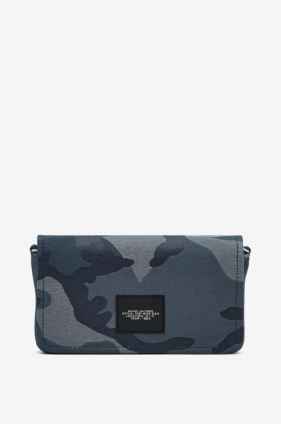 MARC JACOBS Sac porté épaule en tissu The Camo Jacquard Chain Mini Femme BLEU 2