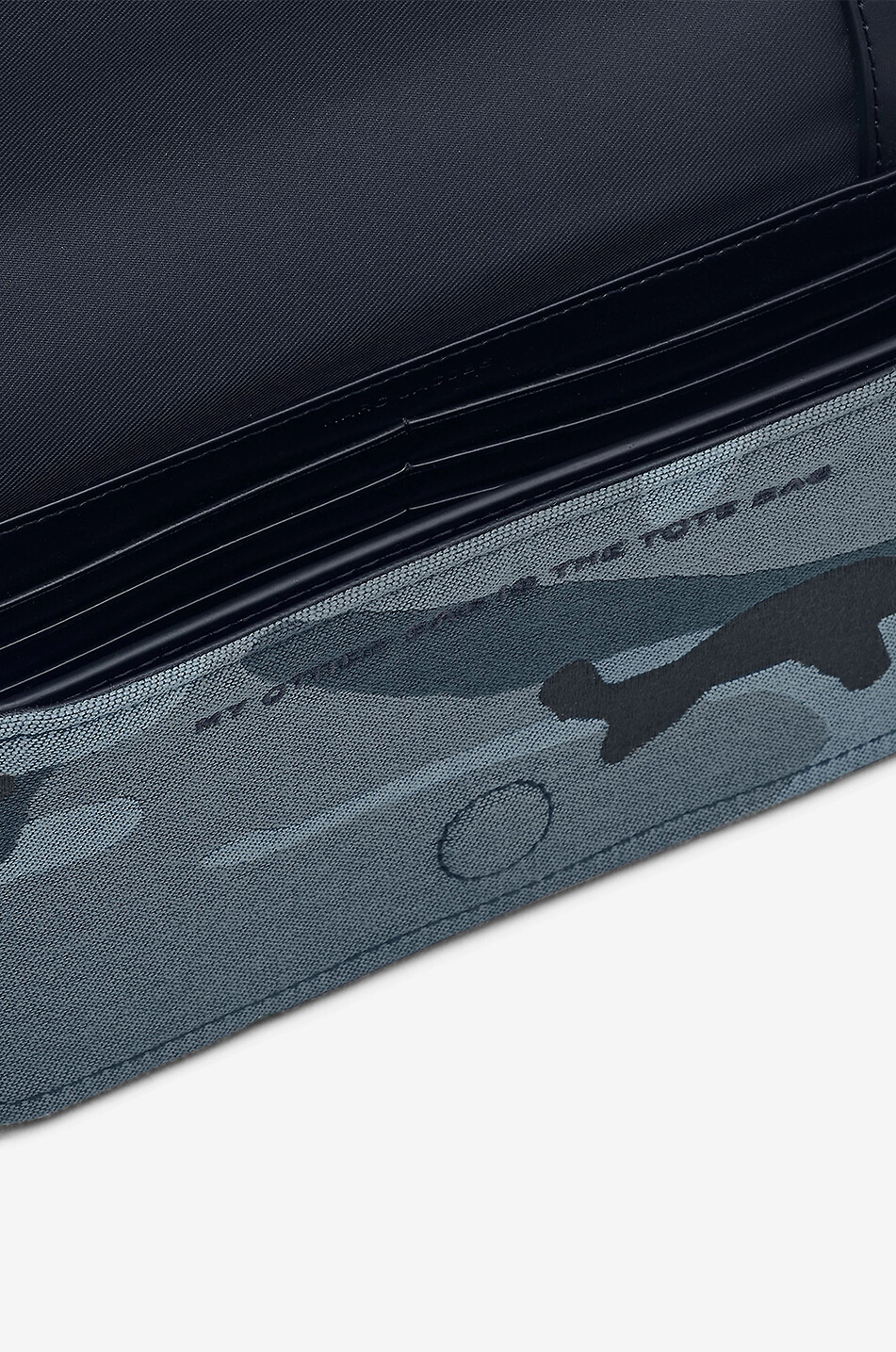 MARC JACOBS Sac porté épaule en tissu The Camo Jacquard Chain Mini Femme BLEU 4