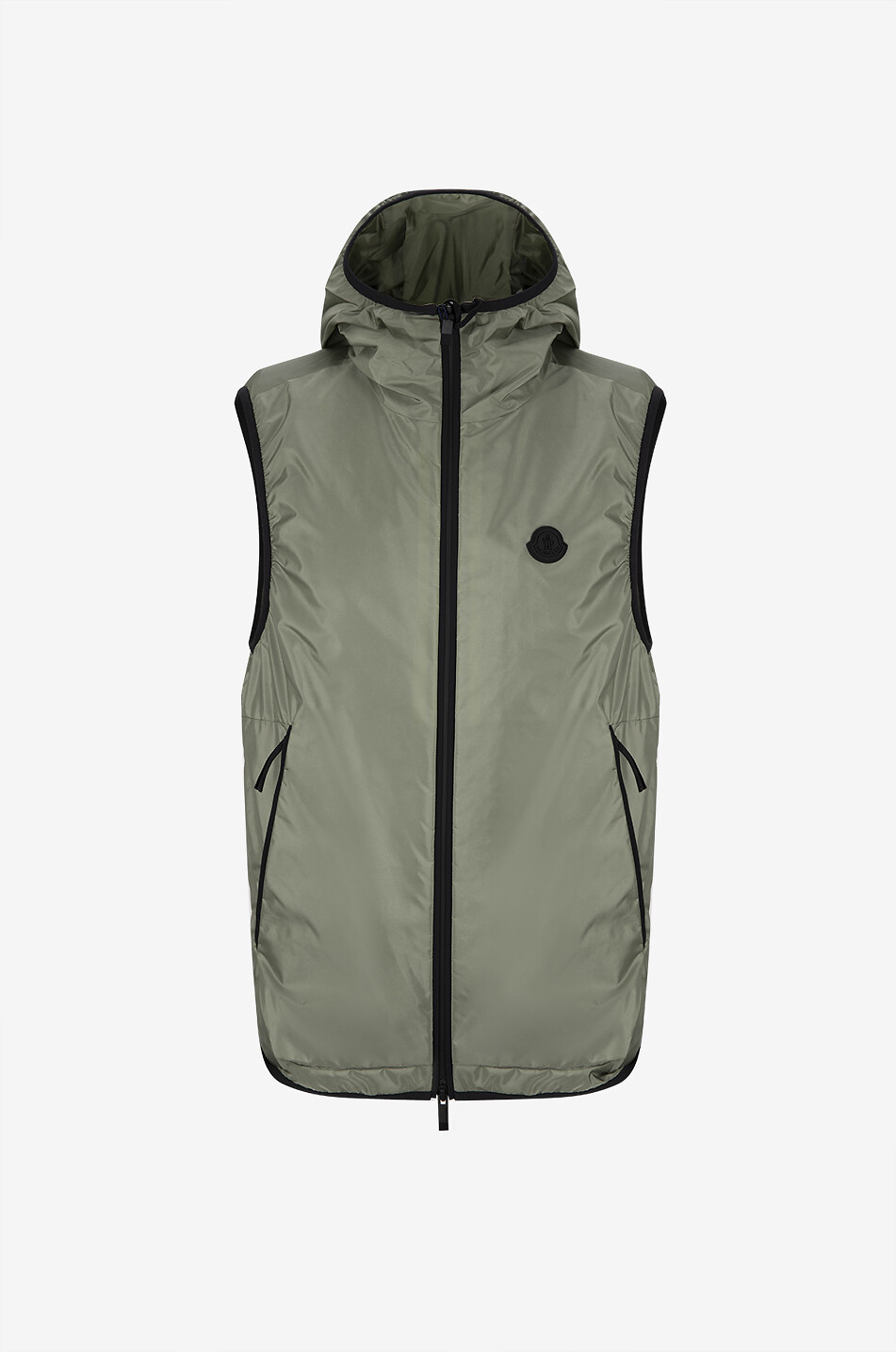 MONCLER Moretan windproof hooded vest Men GREEN 1