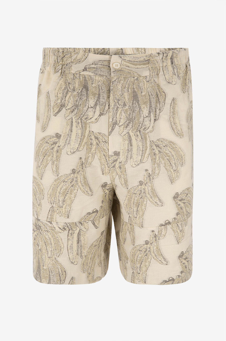 JACQUEMUS Short en jacquard banane Le short Aloe Homme BEIGE 1