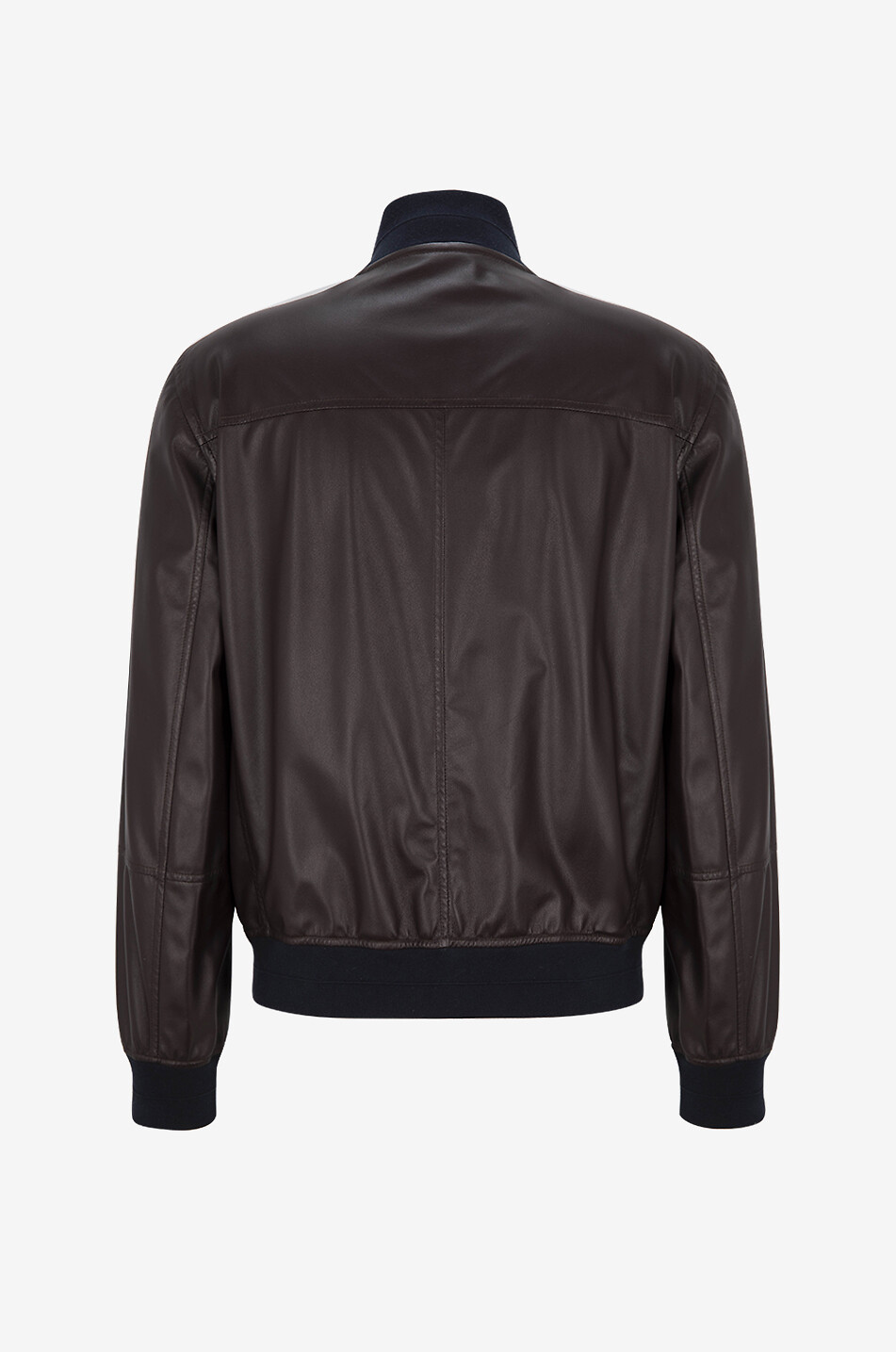 BRUNELLO CUCINELLI Wendbare Bomberjacke aus Nappaleder und Nylon Herren DUNKELBRAUN 2