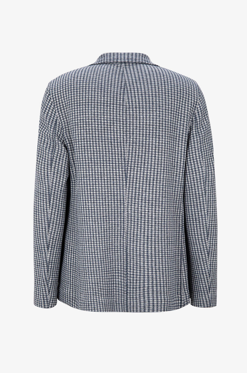 CIRCOLO 1901 Blazer aus Baumwoll- und Leinenjersey mit Vichykaros Herren BLAU 2
