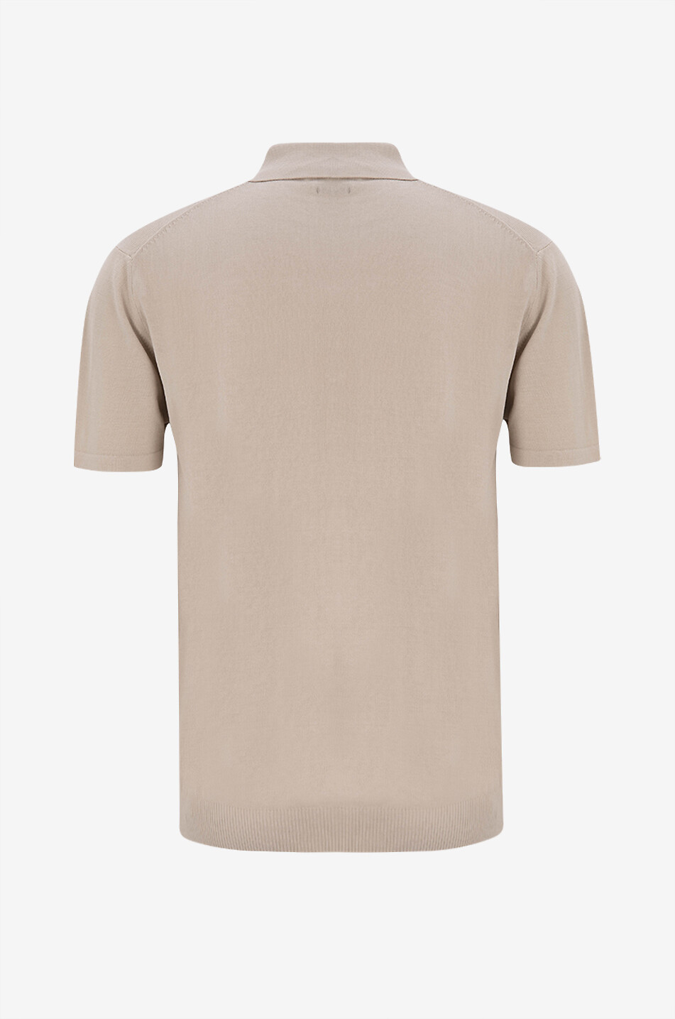 DANIELE FIESOLI Cotton short-sleeved polo shirt Men BEIGE 2