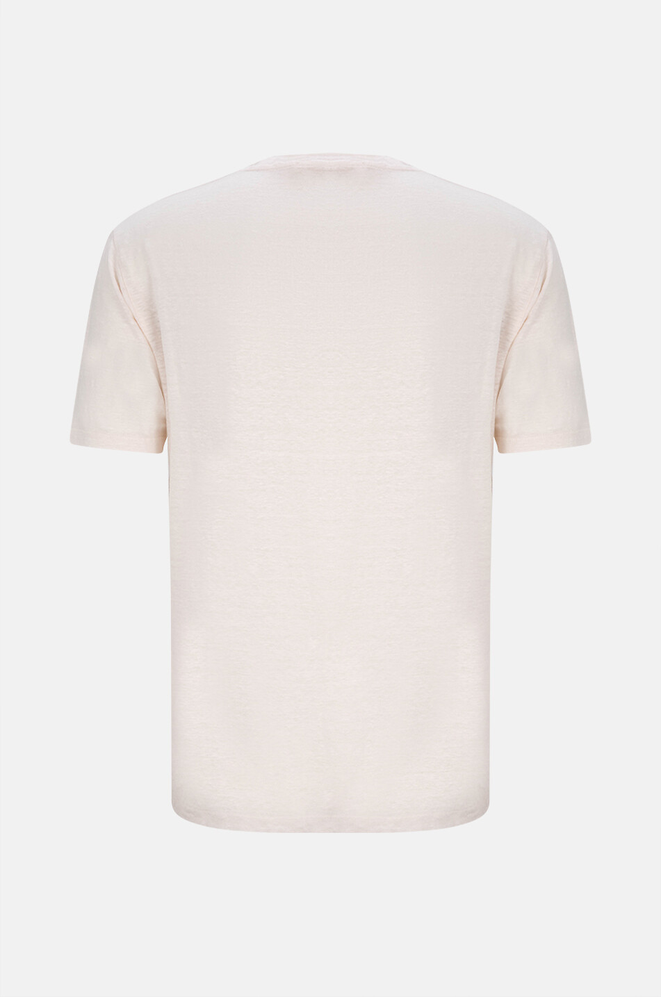 DANIELE FIESOLI Kurzärmeliges T-Shirt aus Leinenstretch Herren HELLROSA 2