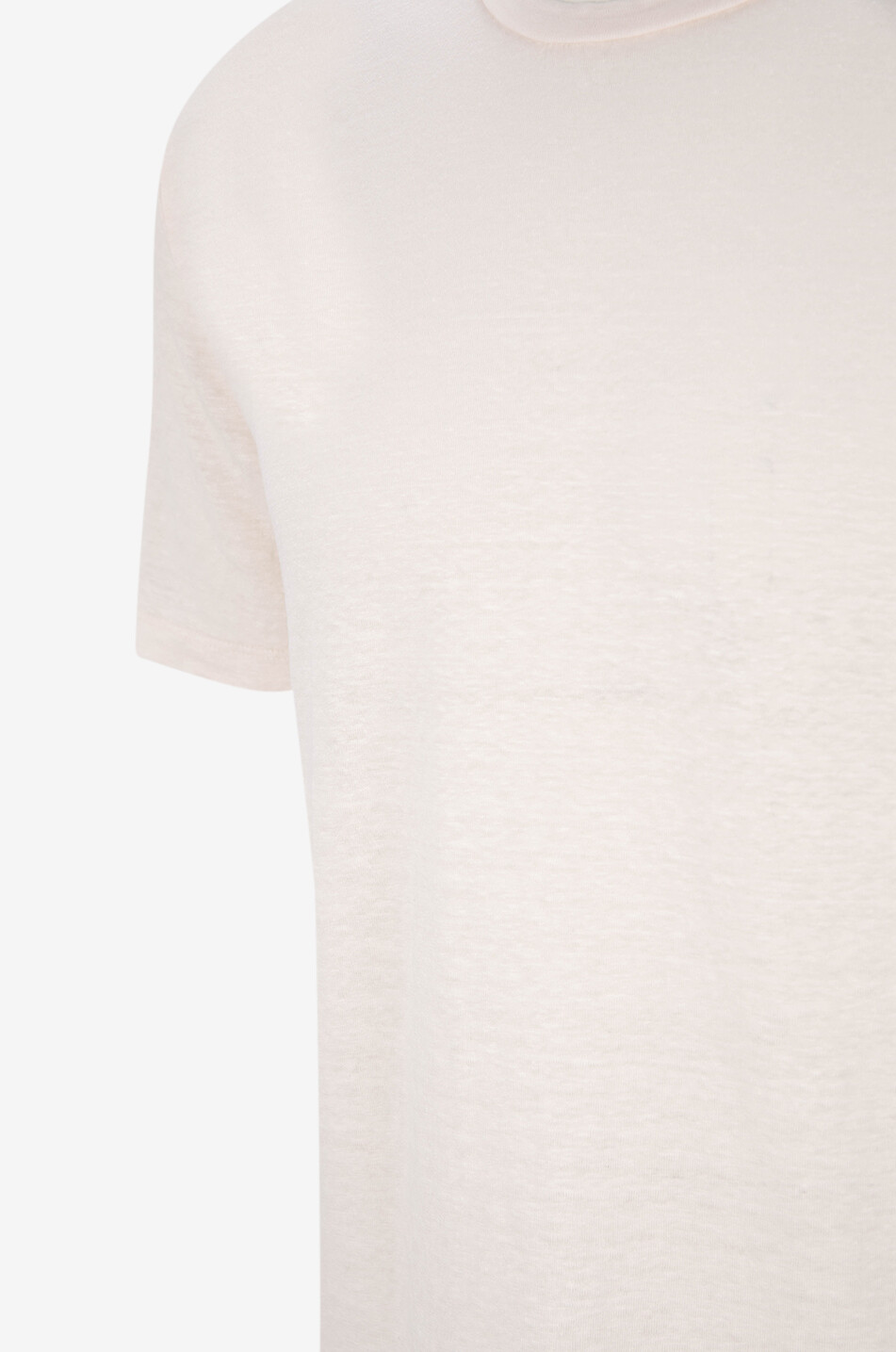 DANIELE FIESOLI Kurzärmeliges T-Shirt aus Leinenstretch Herren HELLROSA 3