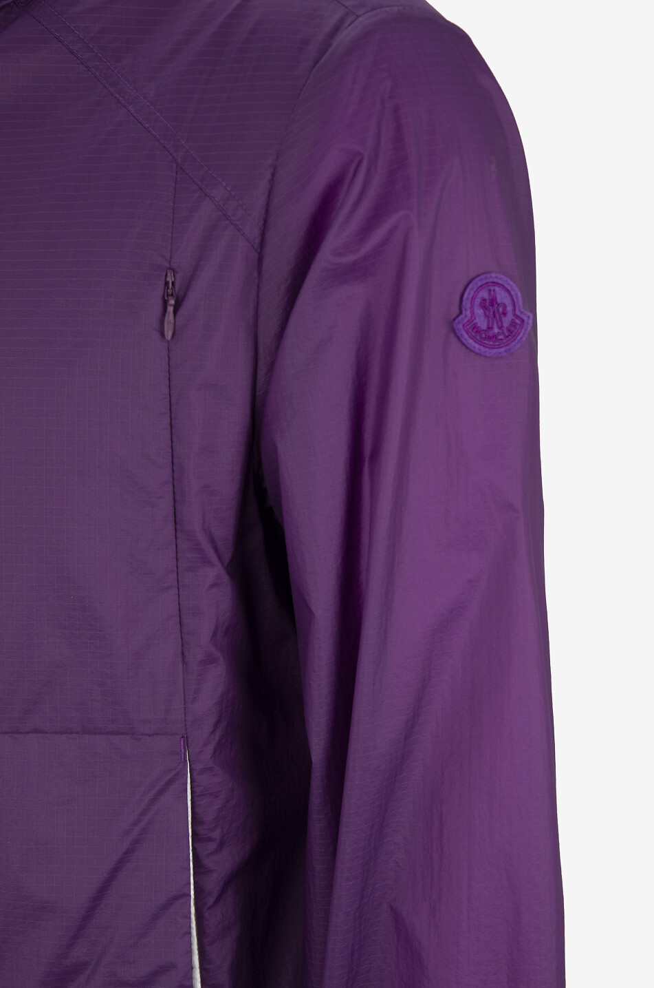 MONCLER Veste coupe-vent à capuche en ripstop Lamo Homme VIOLET 3