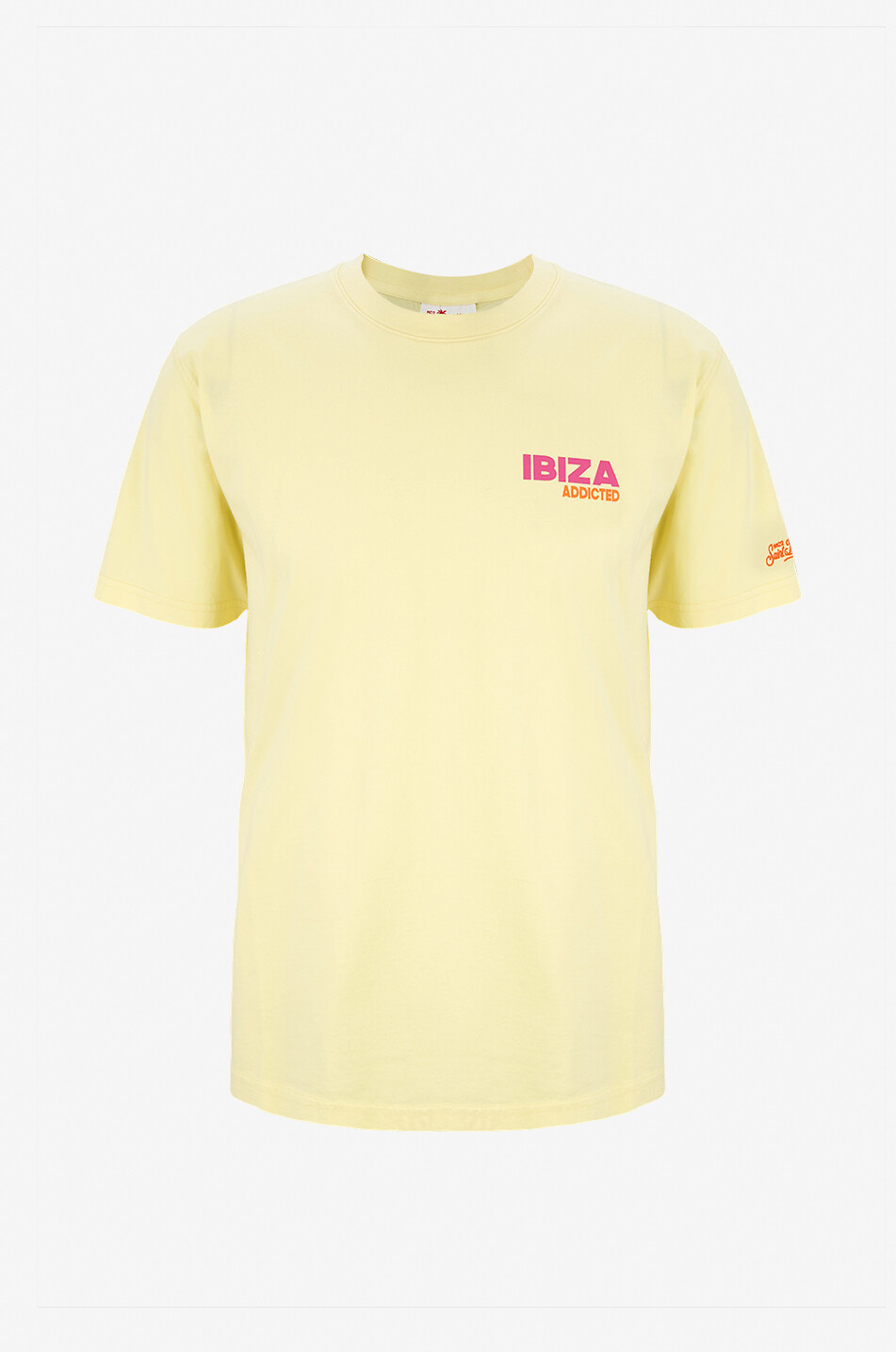 MC2 SAINT BARTH Ibiza Addicted cotton short-sleeved T-shirt Men YELLOW 1