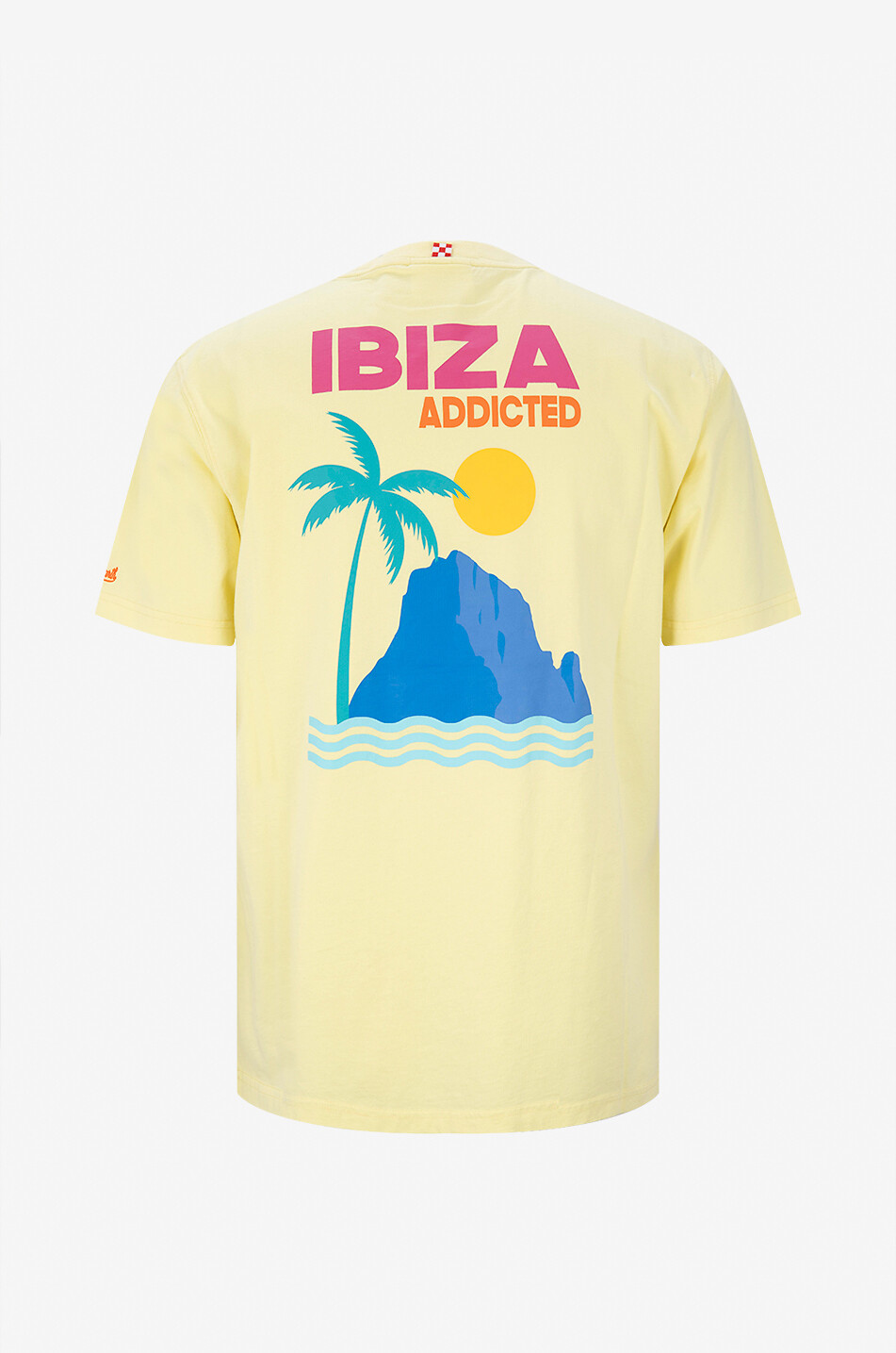 MC2 SAINT BARTH Ibiza Addicted cotton short-sleeved T-shirt Men YELLOW 2
