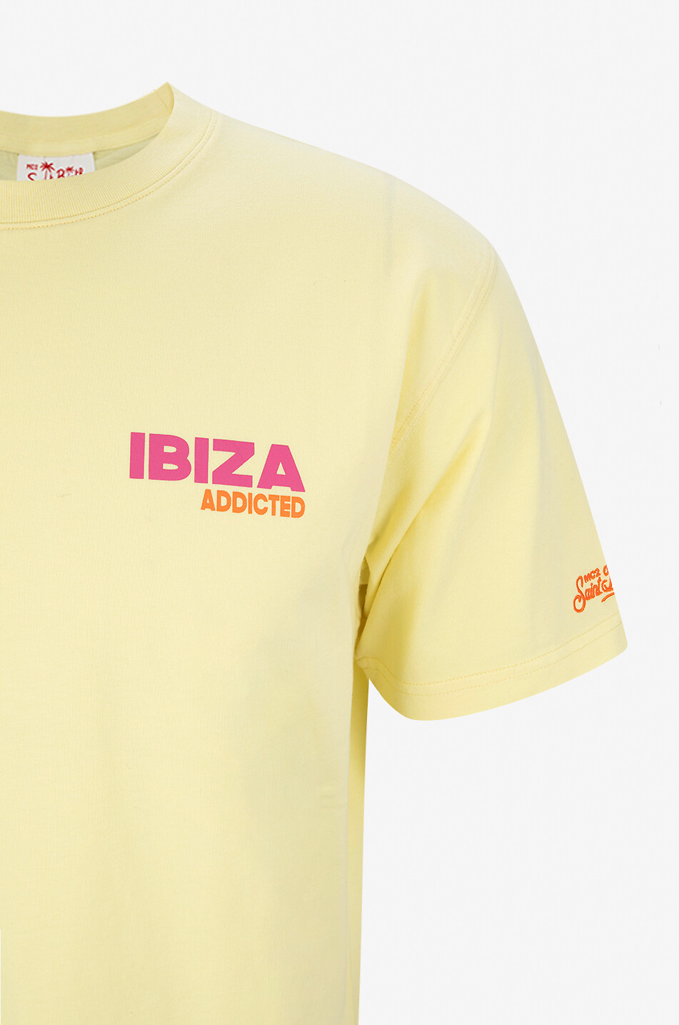 MC2 SAINT BARTH Ibiza Addicted cotton short-sleeved T-shirt Men YELLOW 3