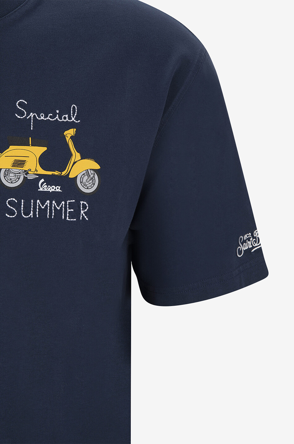 MC2 SAINT BARTH Kurzärmeliges T-Shirt aus Baumwolle Special Summer Herren DUNKELBLAU 3