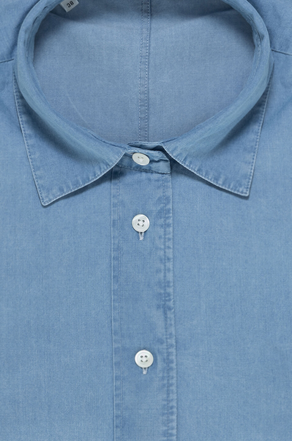 ARTIGIANO Langärmeliges Hemd aus Chambray Jolin Damen BLAU 2