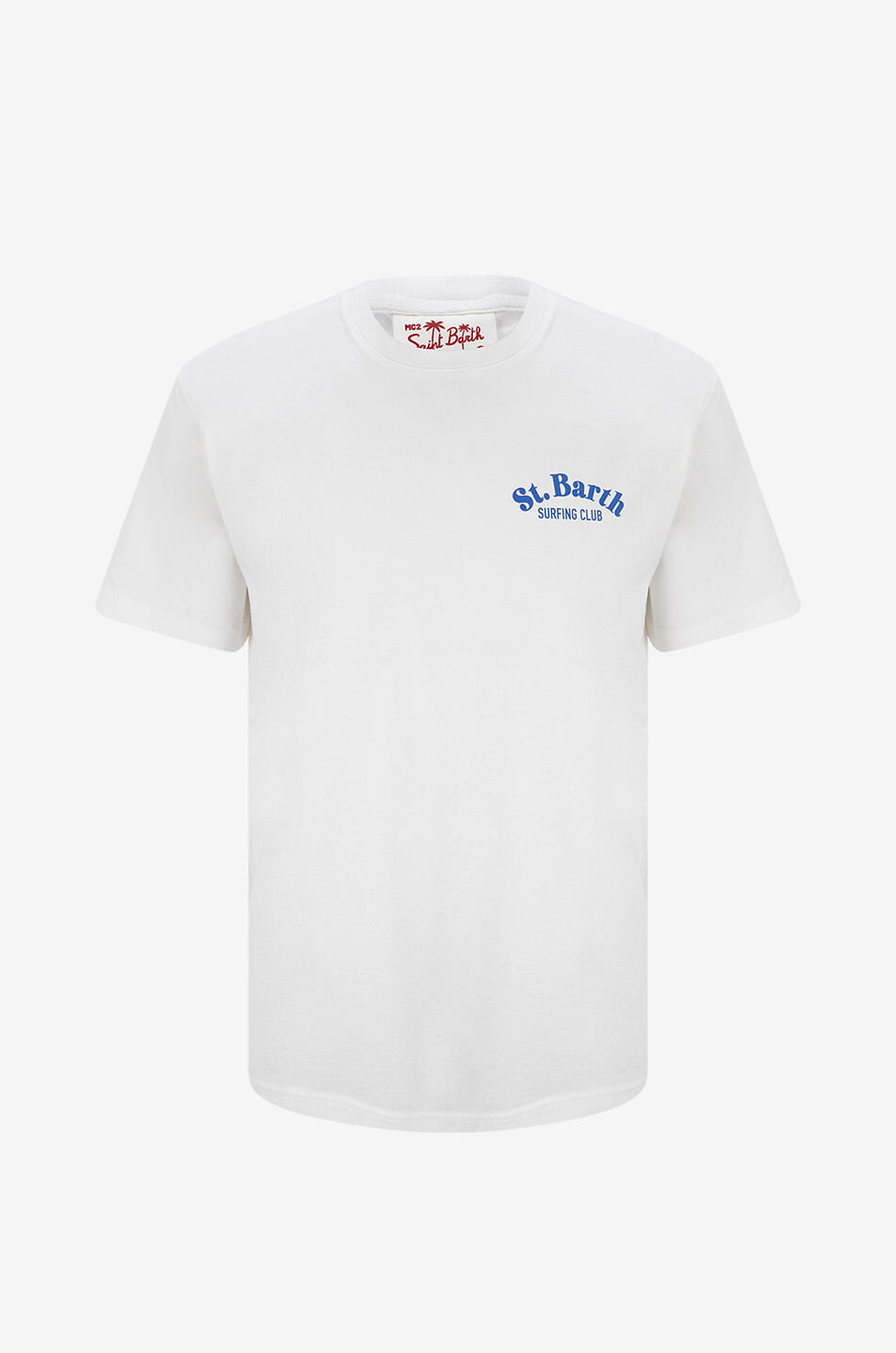 MC2 SAINT BARTH Hunting Wave cotton short-sleeved T-shirt Men WHITE 1