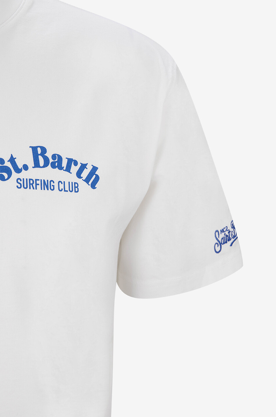 MC2 SAINT BARTH Hunting Wave cotton short-sleeved T-shirt Men WHITE 3