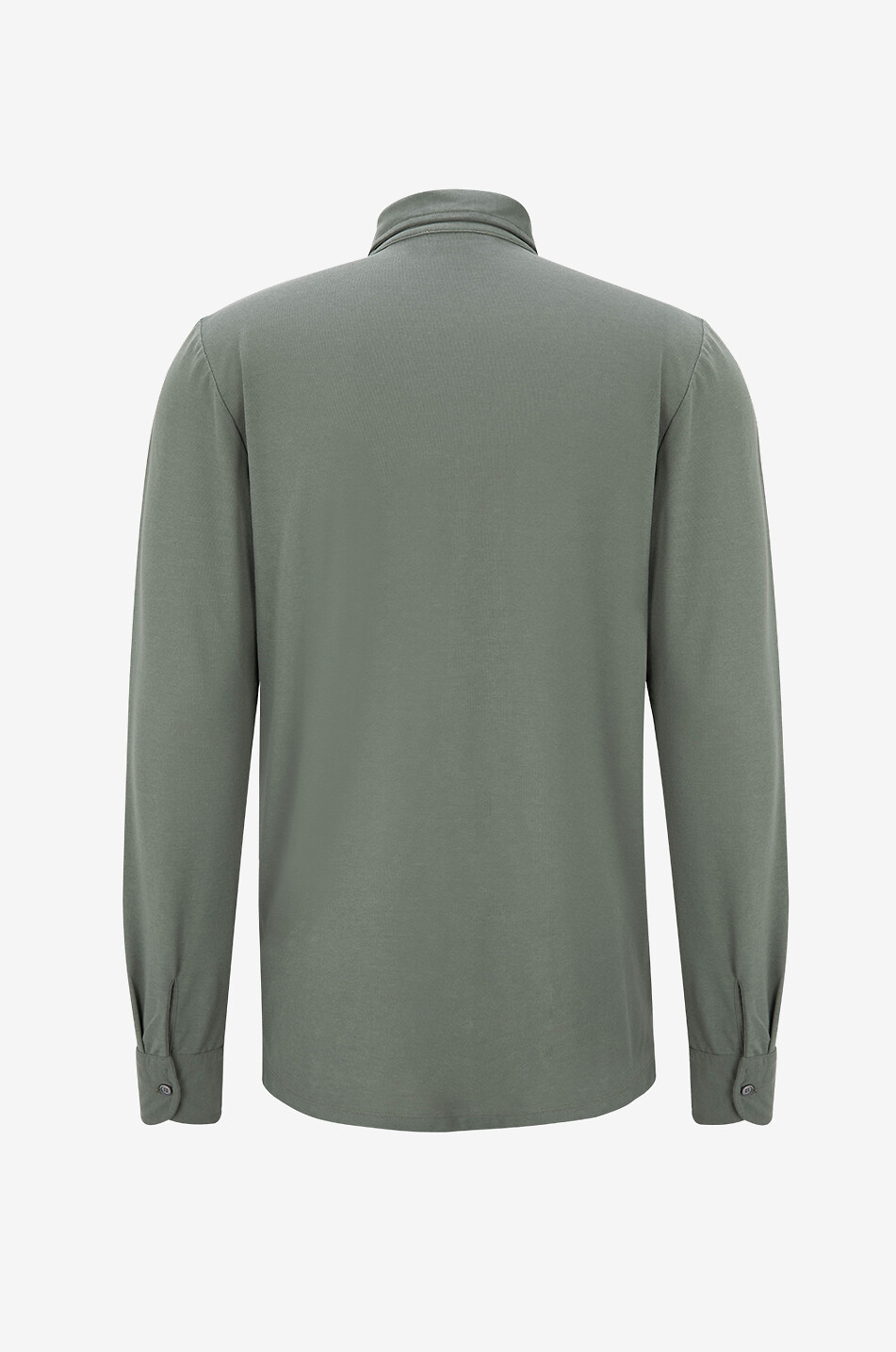 ZANONE Polo à manches longues en maille de coton Homme VERT CLAIR 2