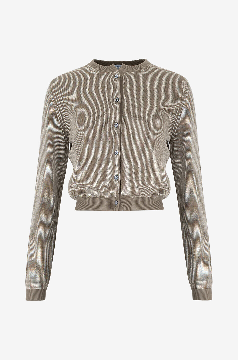 Cardigan court en coton et viscose