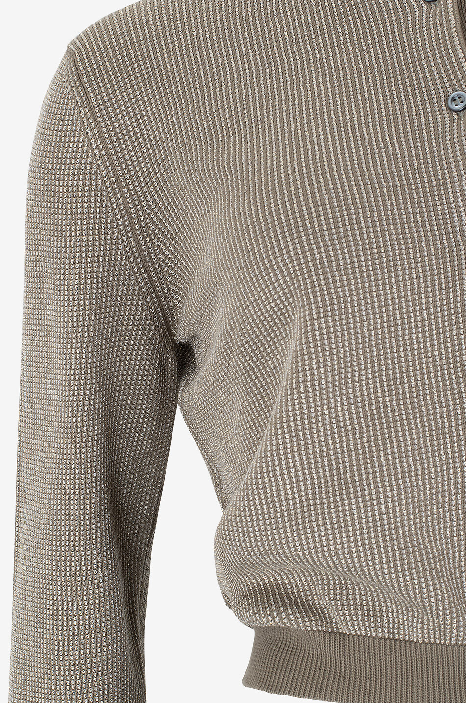 GRAN SASSO Cardigan court en coton et viscose Femme KAKI 3