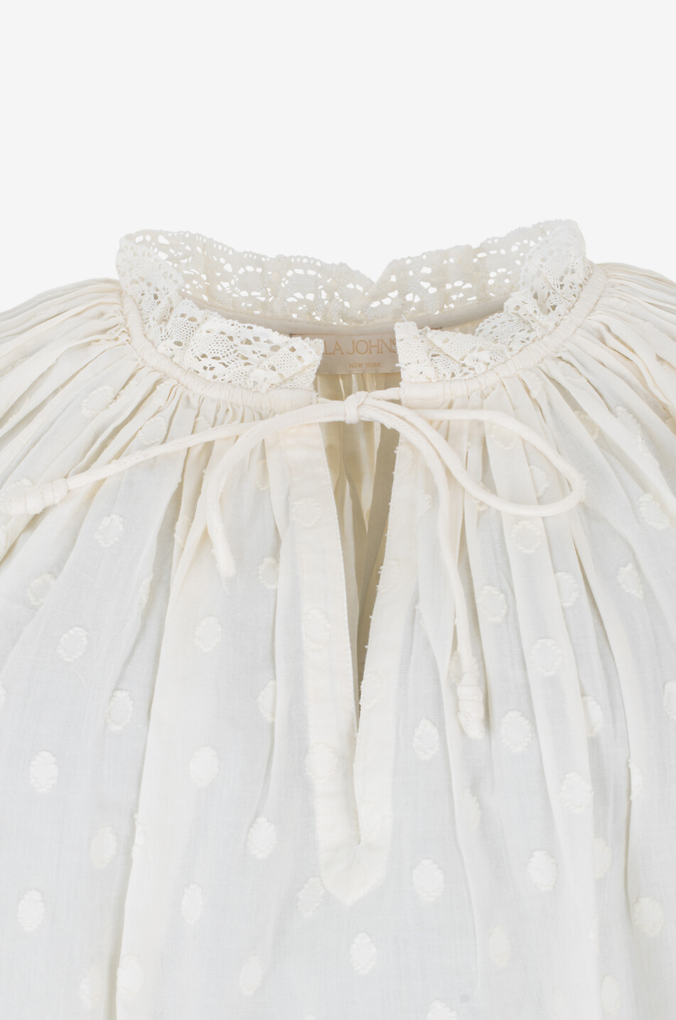 ULLA JOHNSON Ada cotton blouse Women WHITE 3