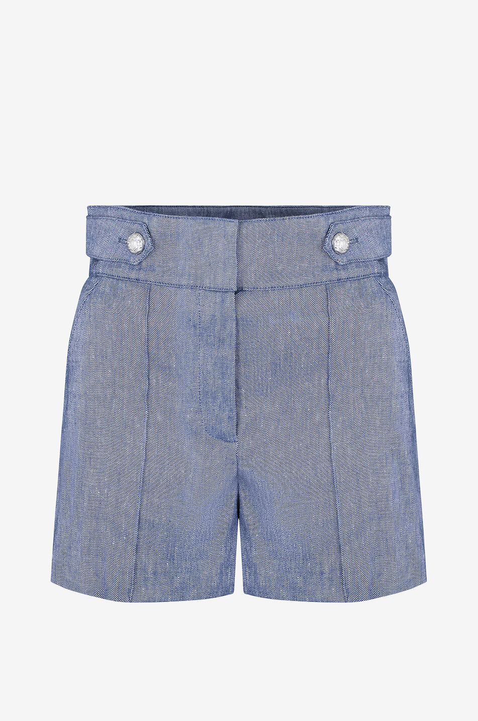 VERONICA BEARD Shorts aus Leinen Runo Damen BLAU 1
