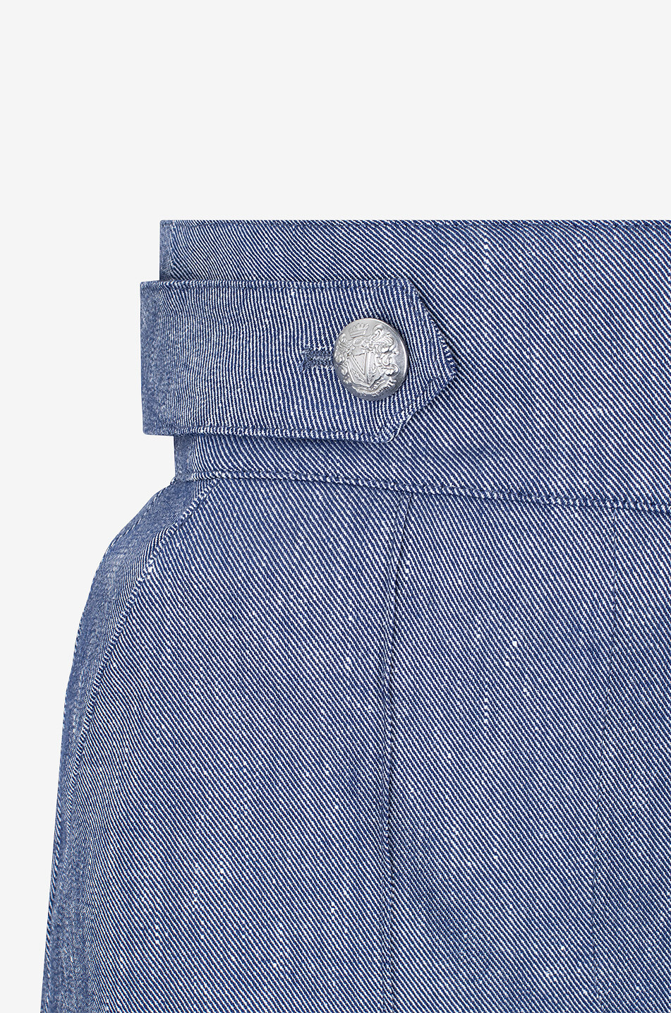 VERONICA BEARD Shorts aus Leinen Runo Damen BLAU 3
