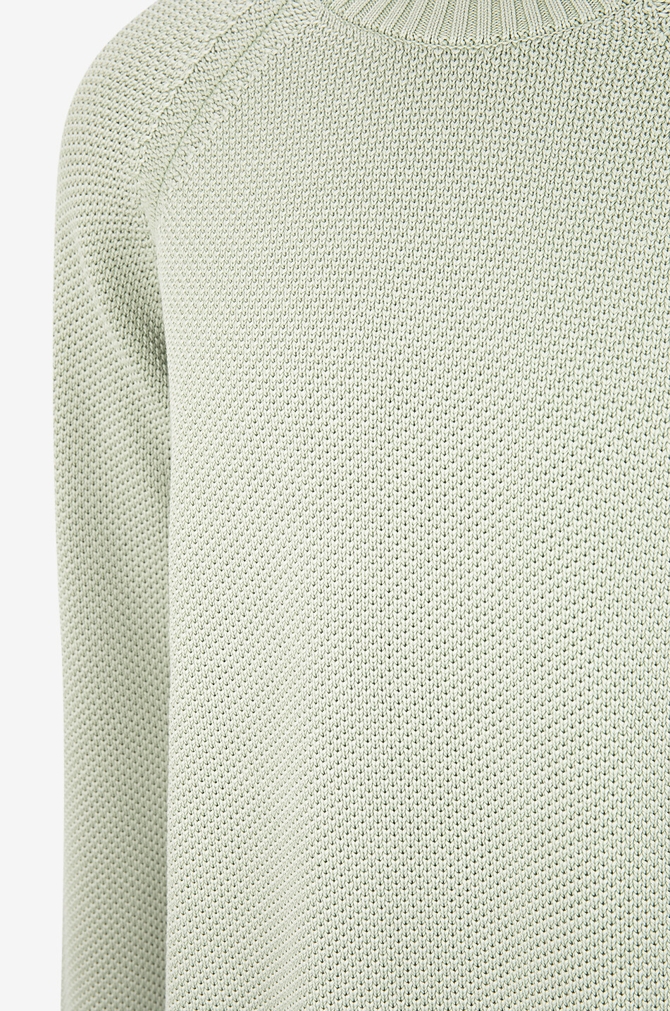 MAURIZIO BALDASSARI Round neck openwork cotton jumper Men MEDIUM GREEN 3