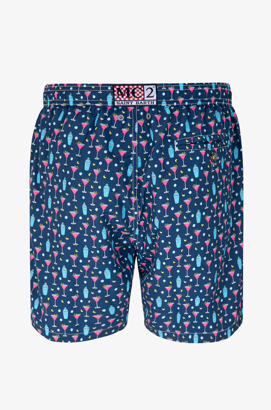 MC2 SAINT BARTH Lighting Micro Fantasy cocktail print swim shorts Men BLUE 2