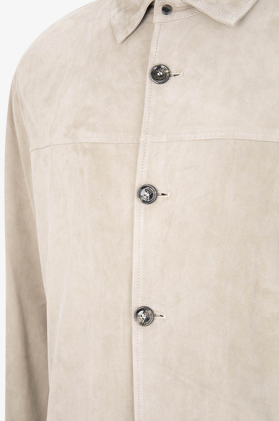 MOORER Dries-UR suede shirt jacket Men BROWN 3