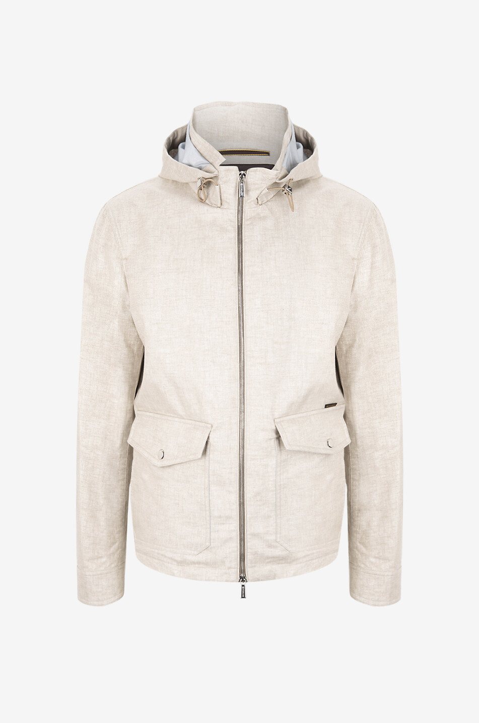 MOORER Kurzer Leinenparka Cayden-RU Herren Hellbeige 1