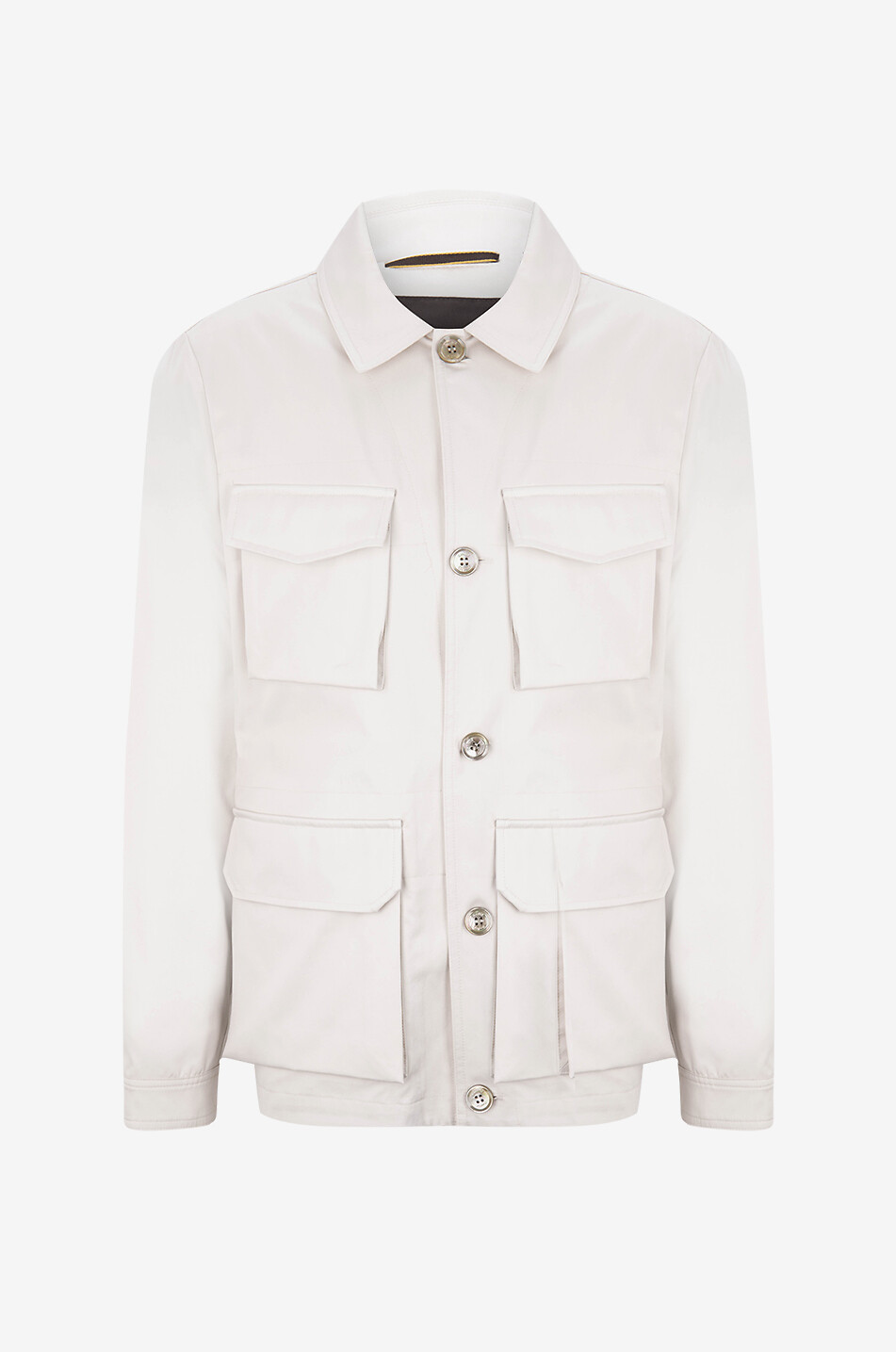 MOORER Saharienne en coton et soie Mitia-SI Homme Beige clair 1