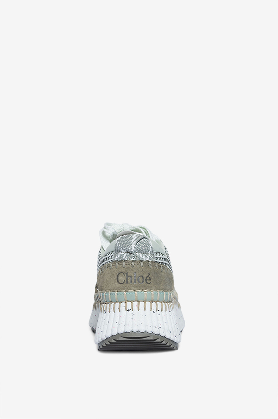 CHLOE Nama Eco-friendly low top mesh sneakers Women KHAKI 4