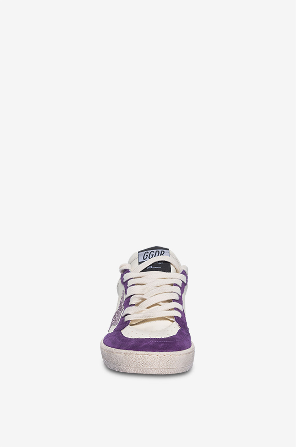 GOLDEN GOOSE Baskets basses bicolores à étoile paillettée Ball Star Femme VIOLET FONCÉ 2