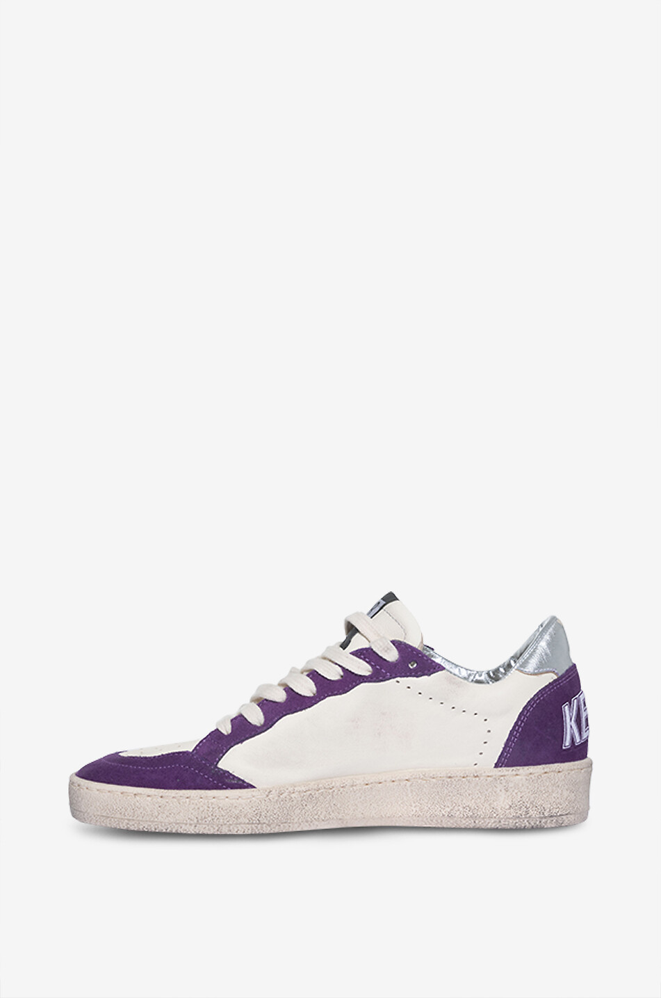 GOLDEN GOOSE Baskets basses bicolores à étoile paillettée Ball Star Femme VIOLET FONCÉ 3