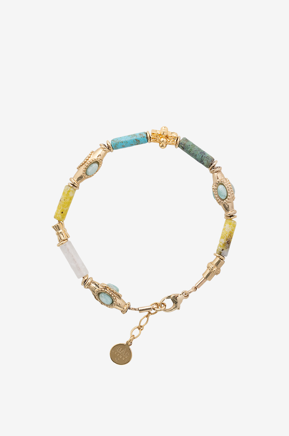 Kali Bis Necklace in Gold & Turquoise Kali Bis Necklace in Gold & Turquoise