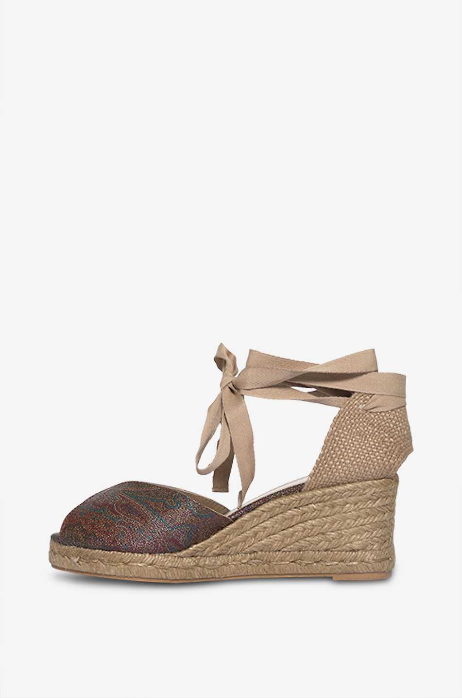 CASTANER X ETRO Bilina Etro 70 jacquard wedge espadrilles Women BROWN 3