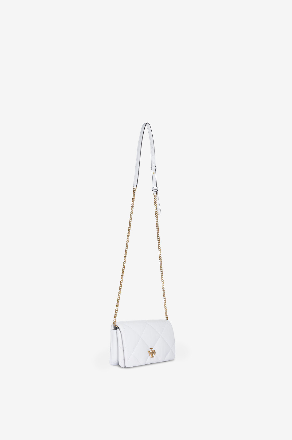 TORY BURCH Umhängetasche aus Nappaleder Kira Diamond Damen WEISS 2