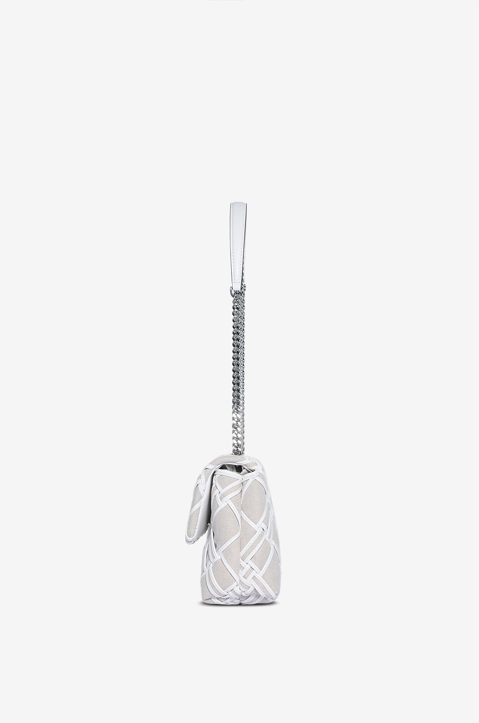 TORY BURCH Sac porté épaule en toile Kira Femme BLANC 4