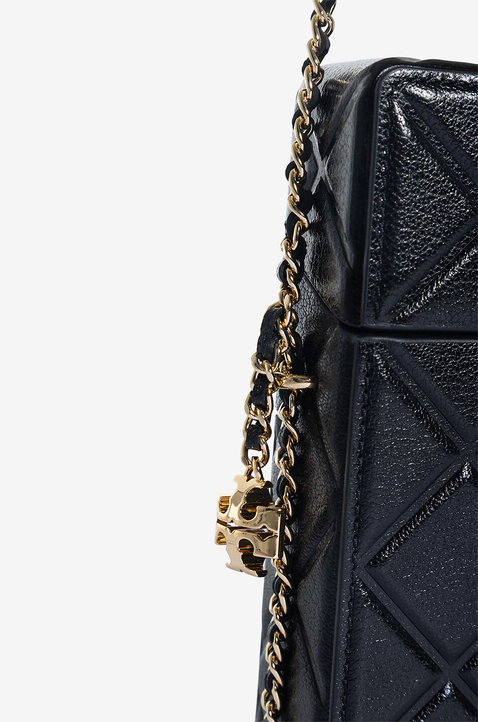 TORY BURCH Smartphone Hülle aus Leder Fleming Damen SCHWARZ 5