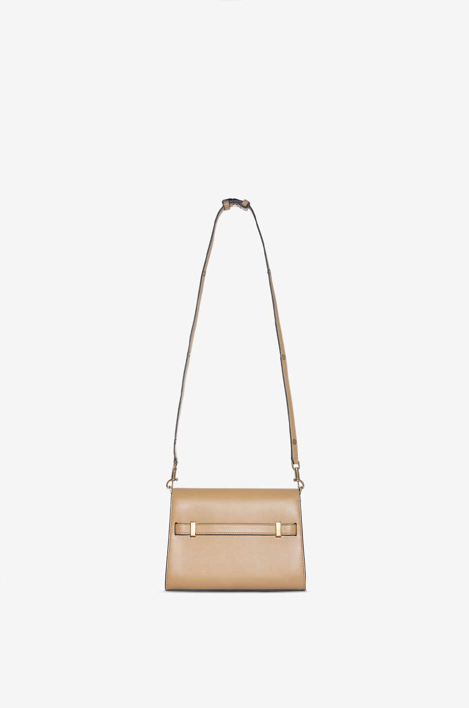 TORY BURCH Sac porté épaule en cuir de veau Lee Radziwill Femme Beige Foncé 3