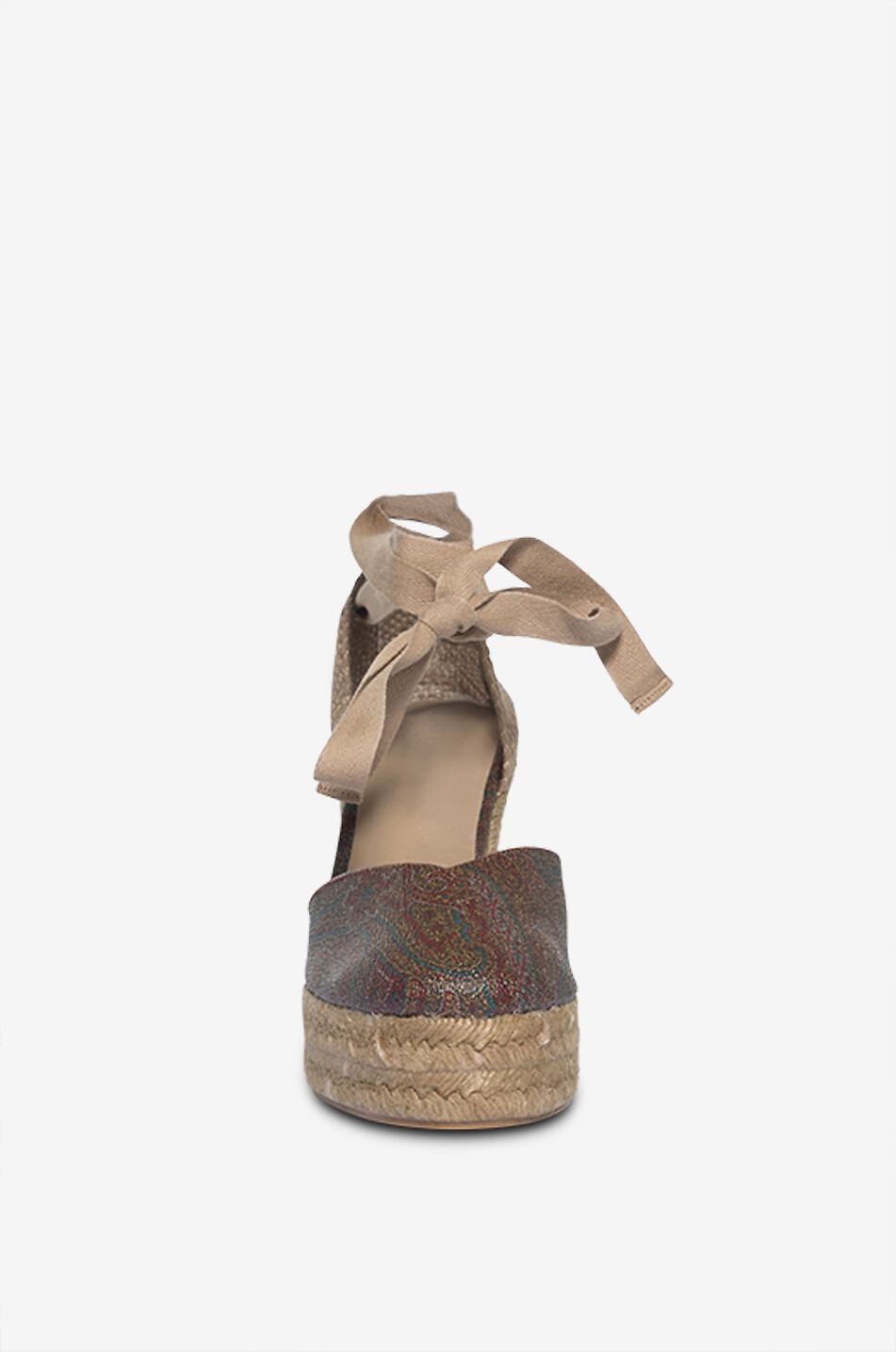 CASTANER X ETRO Chiara Etro 110 jacquard wedge espadrilles Women BROWN 2