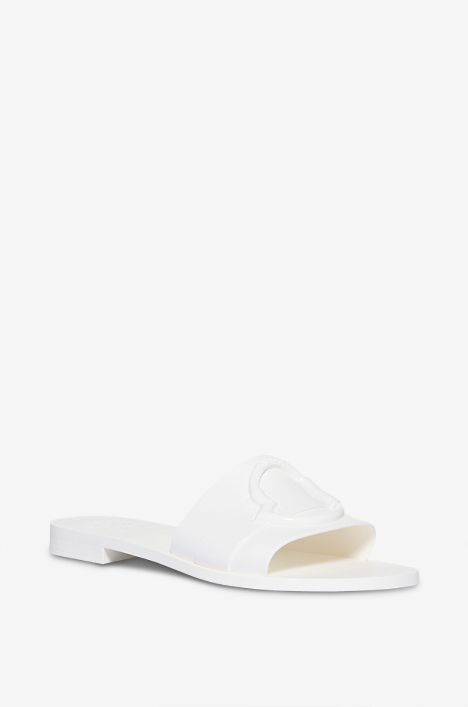 MONCLER PVC-Pantoletten Mon 10 Damen WEISS 1