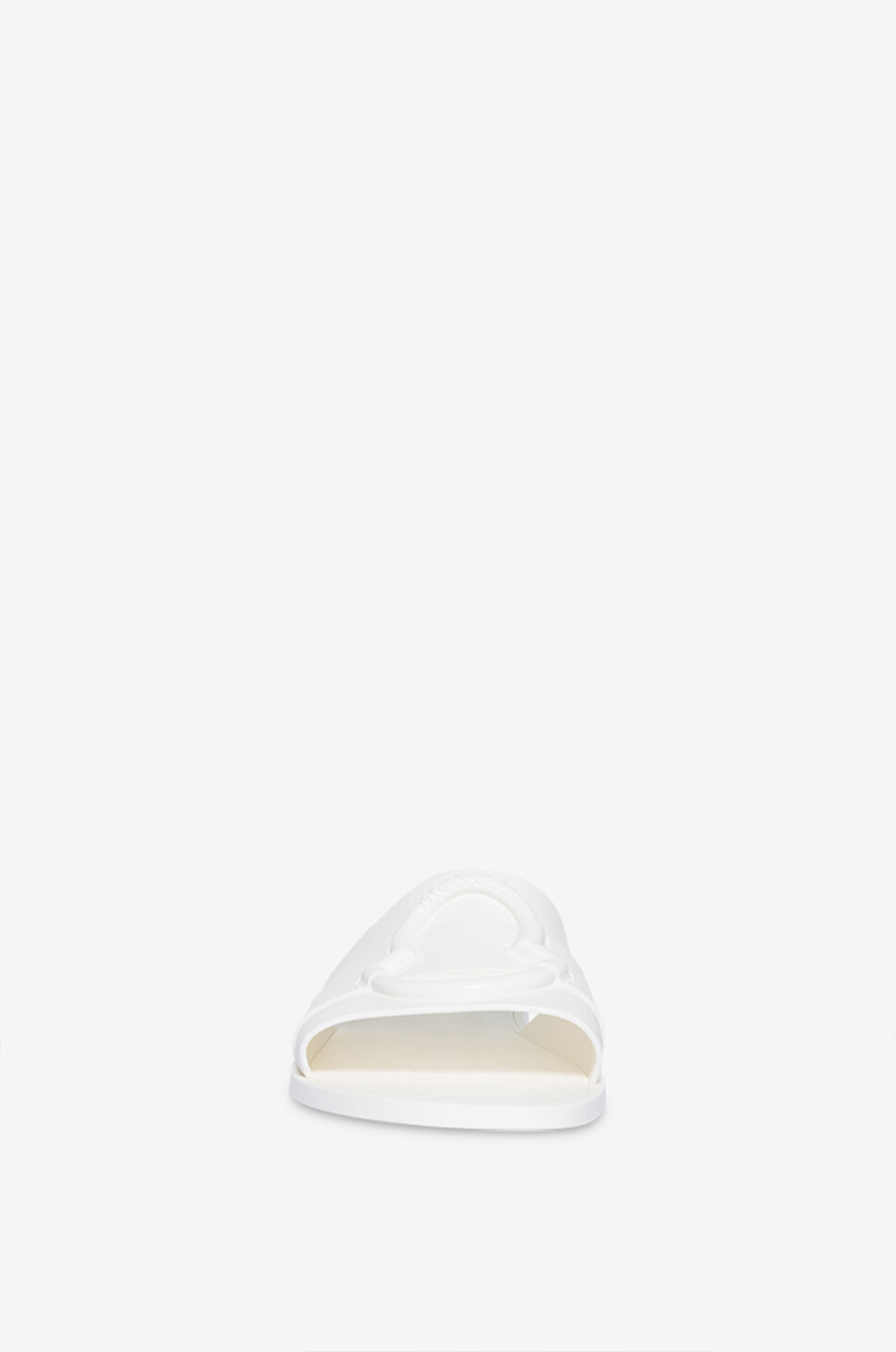 MONCLER PVC-Pantoletten Mon 10 Damen WEISS 2