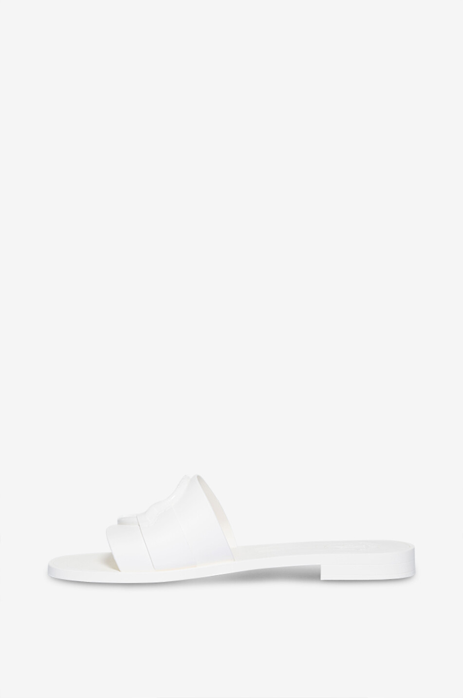 MONCLER PVC-Pantoletten Mon 10 Damen WEISS 3