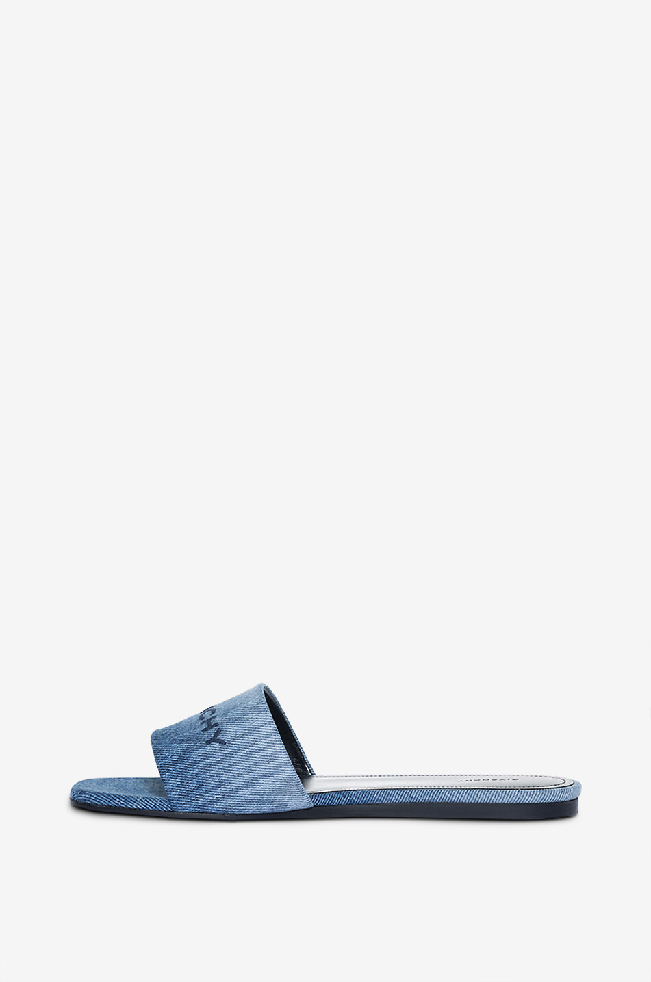 Mules plates en denim dégradé 4G