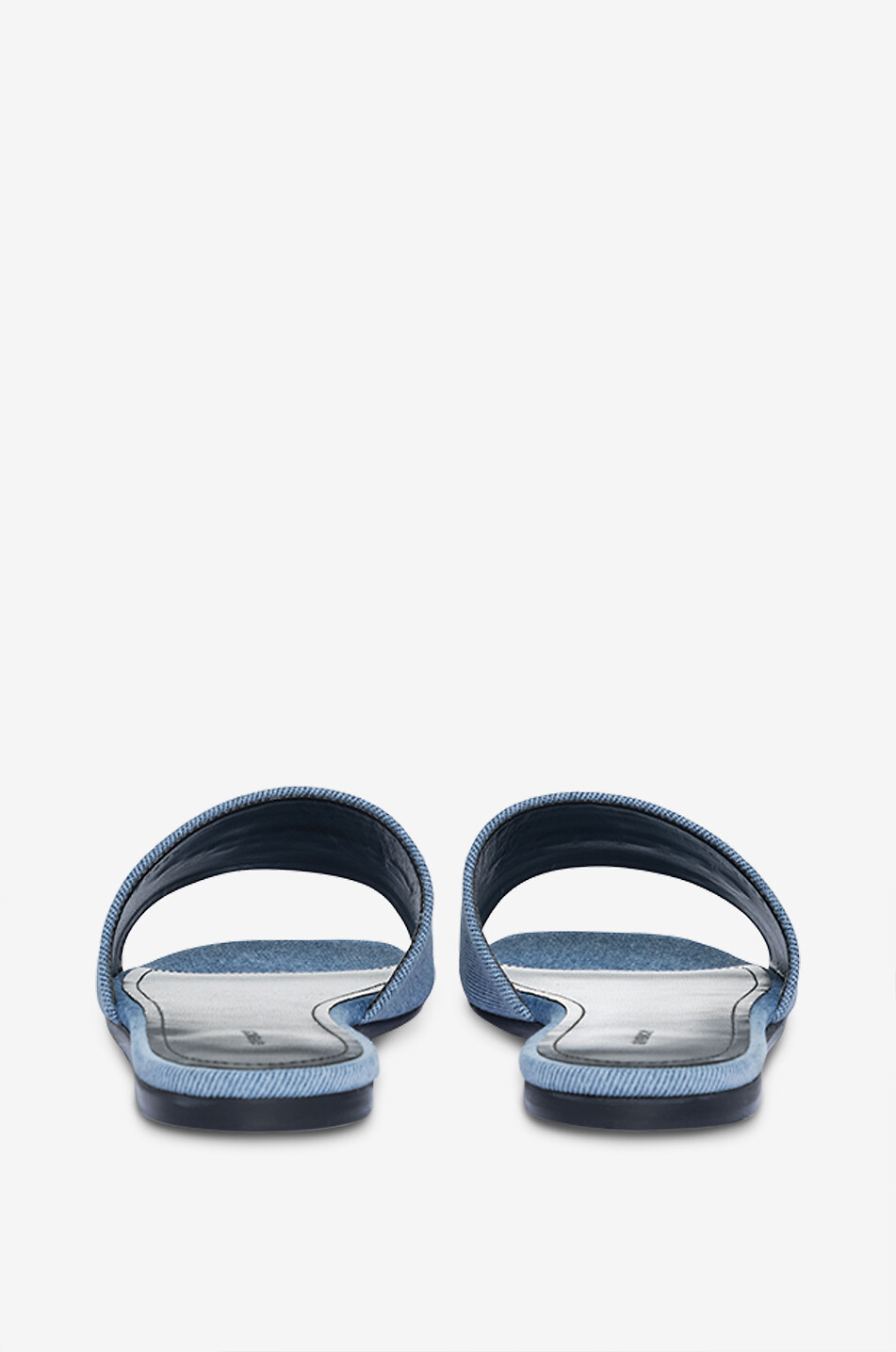 Mules plates en denim dégradé 4G